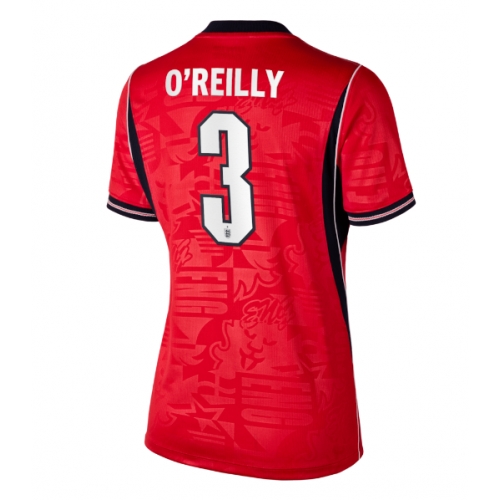 Billige Fotballdrakt England Nico O'Reilly #3 Replika Bortedrakt Dame VM 2026 Kortermet Billige Fotballdrakt England Nico O'Reilly #3 Replika Bortedrakt Dame VM 2026 Kortermet